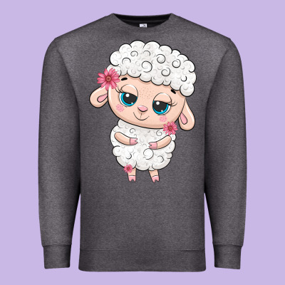 Cute Sheep Premium Sweatshirt Designed By Texasbilliewilder