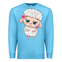 Ocean Blue cute sheep Premium Sweatshirt - texasbilliewilder