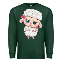 Sports Green cute sheep Premium Sweatshirt - texasbilliewilder