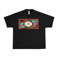 Black preview western pink flovers leopard serape   license plate template Urban Heavy Tee - BarkalooDesign