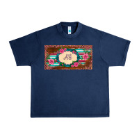 Navy preview western pink flovers leopard serape   license plate template Urban Heavy Tee - BarkalooDesign