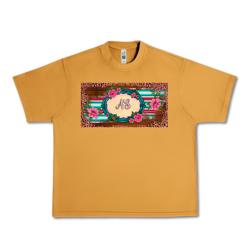 Preview Western Pink Flovers Leopard Serape   License Plate Template Urban Heavy Tee by BarkalooDesign | Teevron
