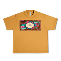 Peanut Butter preview western pink flovers leopard serape   license plate template Urban Heavy Tee - BarkalooDesign