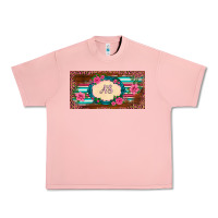 Salmon preview western pink flovers leopard serape   license plate template Urban Heavy Tee - BarkalooDesign