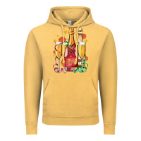Vintage Mustard new year party champagne Vintage Hoodie - AdoDesignShop