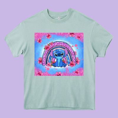 Stitch Rainbow Heavy Core Tee Designed By Zillion Design Studio