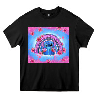 Black stitch rainbow Heavy Core Tee - Zillion Design Studio