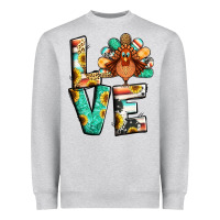 Heather Grey love thanksgiving Heavyweight Sweatshirt - Jasminsmagicworld