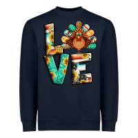 Navy love thanksgiving Heavyweight Sweatshirt - Jasminsmagicworld