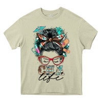 Mossy nurse cna life messy bun Heavy Core Tee - BarkalooDesign