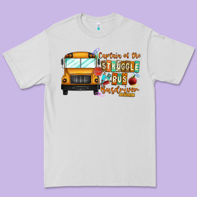 Captain Of Struggle Bus Busdriver Premium Tee Designed By Cowhidedigitalart