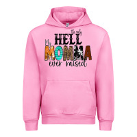 Fuchsia Pink The Only Hell my Momma Ever Raised Urban Hoodie - CowCowDesign