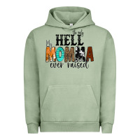 Pigment Oil Green The Only Hell my Momma Ever Raised Urban Hoodie - CowCowDesign