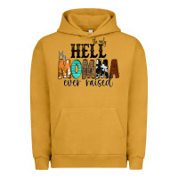 Pigment Peanut Butter The Only Hell my Momma Ever Raised Urban Hoodie - CowCowDesign