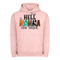 Pigment Salmon The Only Hell my Momma Ever Raised Urban Hoodie - CowCowDesign