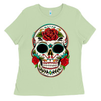 Matcha mexican day of the dead Ladies Tee - texasbilliewilder