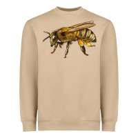 Mushroom Bee Side Heavyweight Sweatshirt - LillyAllenDesigns