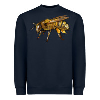 Navy Bee Side Heavyweight Sweatshirt - LillyAllenDesigns