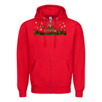 Red just a girl who loves christmas libbey glass Zipper Hoodie - BundleAndBundleShop