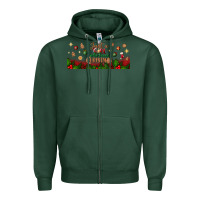 Sports Green just a girl who loves christmas libbey glass Zipper Hoodie - BundleAndBundleShop
