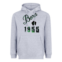 Heather Grey Born In 1955 Heavyweight Hoodie - Bettercallsaul