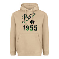 Born In 1955 Heavyweight Hoodie | Teevron