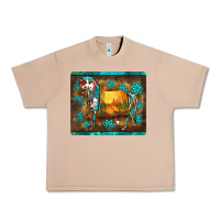 Burro western horse sunset turquoise's gemstones mousepad Urban Heavy Tee - BarkalooDesign