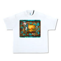 White western horse sunset turquoise's gemstones mousepad Urban Heavy Tee - BarkalooDesign