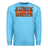 Ocean Blue kidney cancer warrior Premium Sweatshirt - texasbilliewilder
