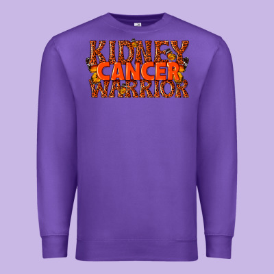 Kidney Cancer Warrior Premium Sweatshirt Designed By Texasbilliewilder