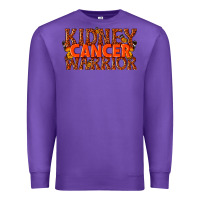 Purple kidney cancer warrior Premium Sweatshirt - texasbilliewilder
