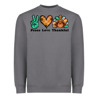 Storm peace love thankful turkey Heavyweight Sweatshirt - Jasminsmagicworld