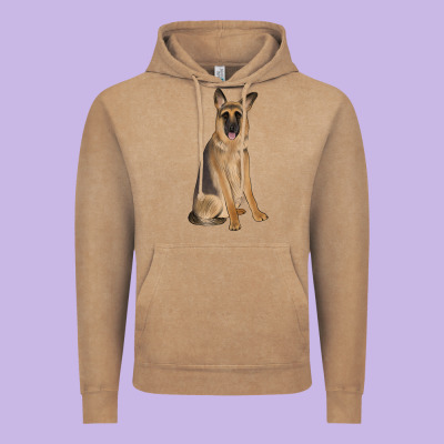 German Shepherd Vintage Hoodie Designed By Jahusdesignshop