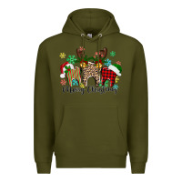 Army Green Merry Christmas tooth Premium Hoodie - texasbilliewilder
