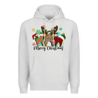 Dove Grey Merry Christmas tooth Premium Hoodie - texasbilliewilder
