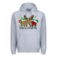 Heather Grey Merry Christmas tooth Premium Hoodie - texasbilliewilder