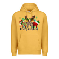 Mustard Merry Christmas tooth Premium Hoodie - texasbilliewilder