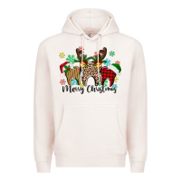 Pale Pink Merry Christmas tooth Premium Hoodie - texasbilliewilder