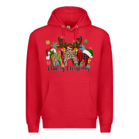Red Merry Christmas tooth Premium Hoodie - texasbilliewilder