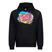 Black Mama Tie dye Leopard Urban Hoodie - CowCowDesign