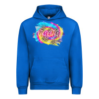 Cobalt Mama Tie dye Leopard Urban Hoodie - CowCowDesign