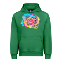 Emerald Mama Tie dye Leopard Urban Hoodie - CowCowDesign