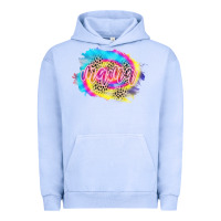 Pigment Grape Ice Mama Tie dye Leopard Urban Hoodie - CowCowDesign