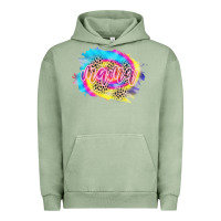 Pigment Oil Green Mama Tie dye Leopard Urban Hoodie - CowCowDesign