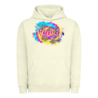 Pigment Pistachio Mama Tie dye Leopard Urban Hoodie - CowCowDesign