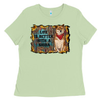 Matcha life is better with a shiba Ladies Tee - RanaPortraitStore