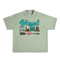 Oil Green blessed mama serape cowhide turquoise Urban Heavy Tee - Jasminsmagicworld