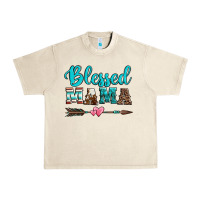 Sandshell blessed mama serape cowhide turquoise Urban Heavy Tee - Jasminsmagicworld