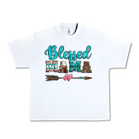 White blessed mama serape cowhide turquoise Urban Heavy Tee - Jasminsmagicworld