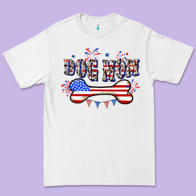 4th Of July Dog Mom Premium Tee Designed By Cowgirlartshop